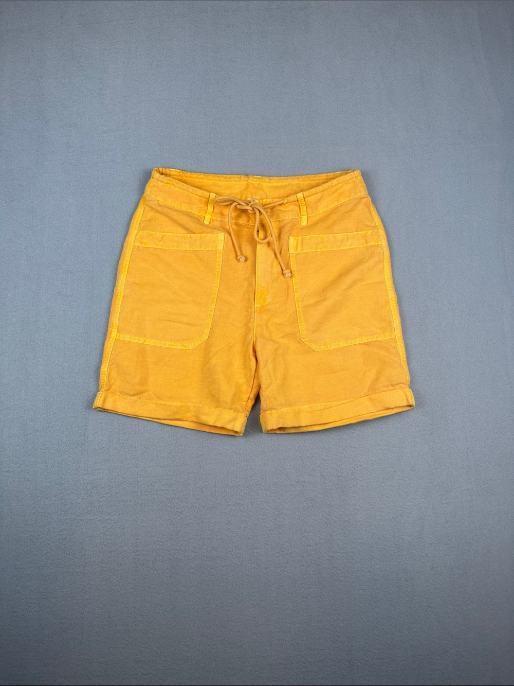 Sundance Tangerine-Yellow Drawstring
Shorts NWT
Size: XS (see measurements)